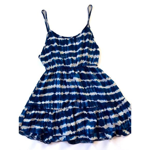 Love Culture Dresses & Skirts - Love Culture blue and white fit and flare dress